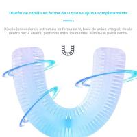 Cepillo De Dientes Eléctrico Automático Recargable En Forma De U De Silicona Suave Pantalla LED Para Uso Doméstico Impermeable - details 3