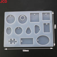 Molde De Silicona Para Colgante De Cristal JCD 1 Pieza Forma De Gota Y Elíptica Con Agujeros Para Joyería DIY Tamaño 15x11x1cm - details 2