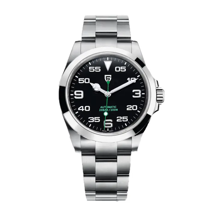 Reloj Mecánico Para Hombre PAGANI DESIGN 40MM Dial 369 Vidrio De Zafiro Cristal Con Revestimiento AR Movimiento NH35 De Lujo Resistente Al Agua 20Bar - 1