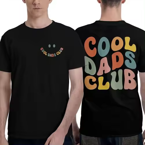 Camiseta de Manga Corta, 100% Algodón, Ropa Unisex para Hombres y Mujeres en 5 Tallas, Camiseta Negra CON DOBLE ESTAMPADOS, Cuello redondo. - 1