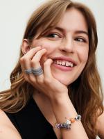 Pandora - Charm Calado de Sol, estrellas y Luna-Plata de Lei - details 4