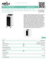 Fabrilamp Climatizador Evaporativo Remolino Blanco/negro 80w 3velocidades 6litros Humidificador Oscilante Acum.de Frio 66,5x25,5x28,5cm MANDO Y TEMPORIZADOR  Panel de control TÁCTIL,4RUEDAS CALIDAD DE CONFIANZA - details 1