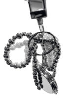Llavero Estilo Y2K Con Forma De Corazón Y Espejo Accesorio Chic Y Moderno Para Bolso Material De Aleación De Zinc Unisex - details 6