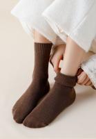 Calcetines Gruesos Y Cálidos Para Mujer De Otoño E Invierno Calcetines Casuales Solids Para Dormir En Piso - details 6