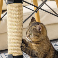 Alfombra De Rasguño Para Gatos Sisal Protector De Sofá Y Muebles Accesorios Para Gatos Y Gatitos Material De Tela Un Solo Nivel - details 2