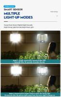 1PC Luz Solar Exterior Impermeable Con Sensor De Movimiento Y Control Remoto 3 Modos 192 LED Para Patio Garage Jardín - details 11