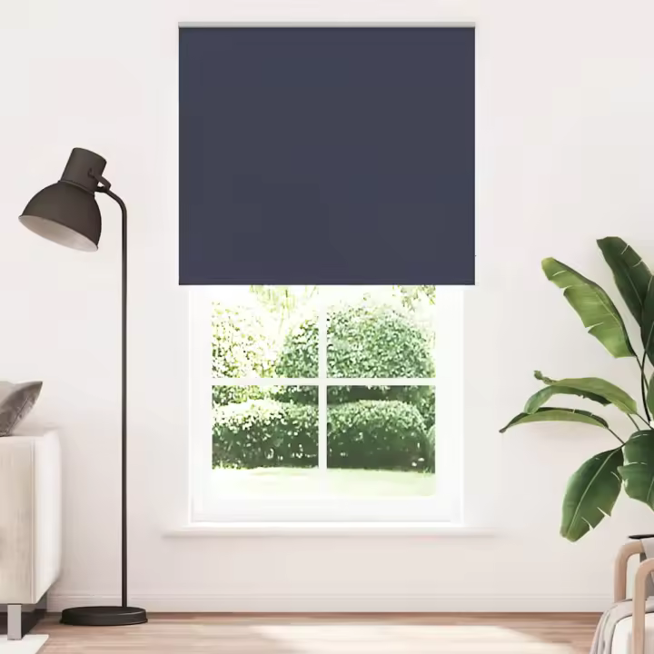 Estor Enrollable Opaco marino 130x210 cm Tela Ancho 126,6 cm - 1