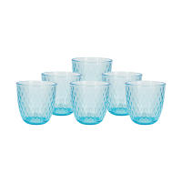 Cofan Set de vasos de agua | Modelo Ópalo | Capacidad: 29 cl | Disponibles en packs de 6 unidades (Color Azul) - details 0