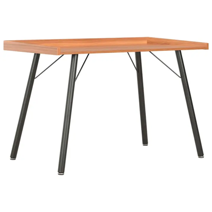 vidaXL Escritorio 90x50x79 cm en color Blanco/negro y roble/Negro y marrón y más | estructura resistente ideal para salón dormitorio o estudio - 1