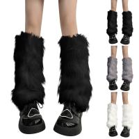 Calentadores De Pierna Suaves Y Gruesos Para Mujer Y Niñas Calcetines Largos De Peluche Sintético Invierno Fundas Para Botas - details 0
