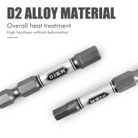 Juego De Bits De Destornillador 1/4 Impacto Y Taladro Cabezas Torx Hexagonales Y Cruzadas Magnéticas Antirrobo Para Herramientas De Reparación Y Mantenimiento - details 1