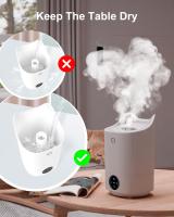 Humidificador de Silencioso para Bebes, 4L Humidificador de Aromas con 4 Modos de Niebla hasta 48 Horas, 28 db & BPA FREE para Dormitorio, Oficina, Viajes - details 1