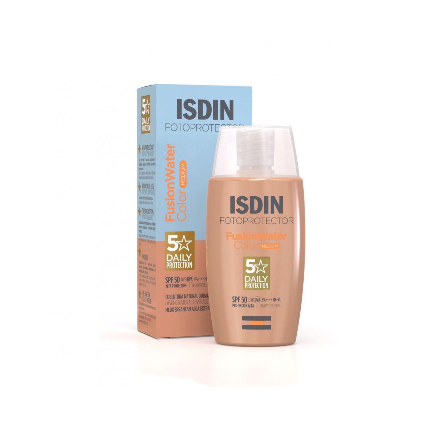 ISDIN FOTOPROTECTOR FUSION WATER COLOR MEDIUM SPF50  50ML