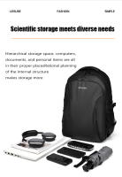 Mochila Grande Para Hombres Y Mujeres Mochila De Negocios Multifuncional De Viaje Con Compartimento Para Computadora Mochila Escolar De Alta Capacidad De Oxford - details 9