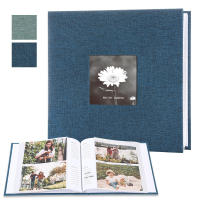 Álbum De Fotos De 6 Pulgadas Con Cubierta De Lino 200/300 Hojas Interiores Escriptorios Para La Colección De Fotos De Crecimiento De Niños - details 5