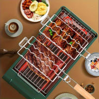 Clips De Asado BBQ Redable Y Plegable Para Hot Dog Y Salchicha Adecuado Para Fiestas Familiares Y Uso Al Aire Libre - details 5