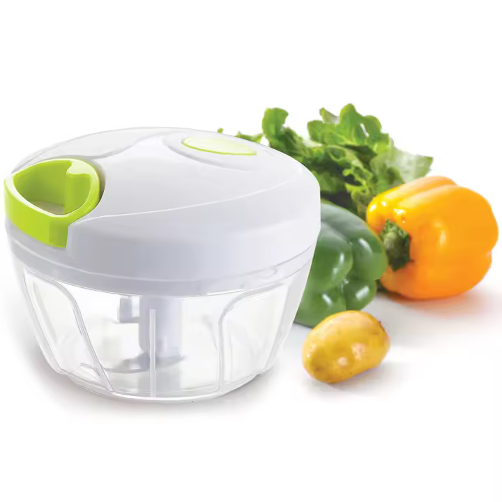 Picadora Manual Cortador de Verduras Vertical Trituradora de Alimentos Multifuncional Fácil de Usar y Limpiar - 1