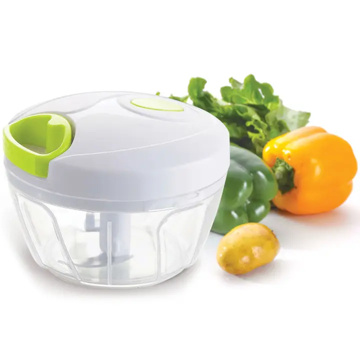 Picadora Manual Cortador de Verduras Vertical Trituradora de Alimentos Multifuncional Fácil de Usar y Limpiar - 1