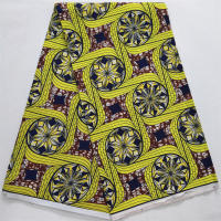 Tela De Estilo Nigéria Ghana Poliéster De Alta Calidad 6 Yardas 2025 Real Ankara Wax Lace Para Vestido De Fiesta Para Mujeres - details 2
