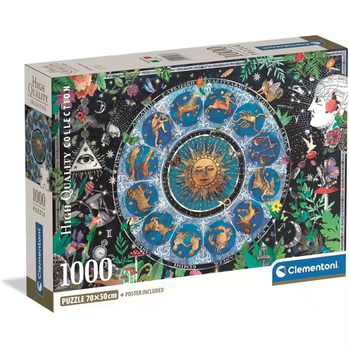 Clementoni - Puzzle Adulto 1000 Piezas Collection Astrological Chart - Puzzle Adulto Compact Box (39937) - 1