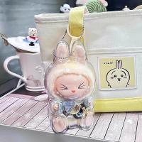 Funda protectora lavero para Labubu Have a Seat, Funda Protectora de PVC transparent para muñeca Labubu, instalación simple, Modern Y durable, protect Tú muñeca - details 0
