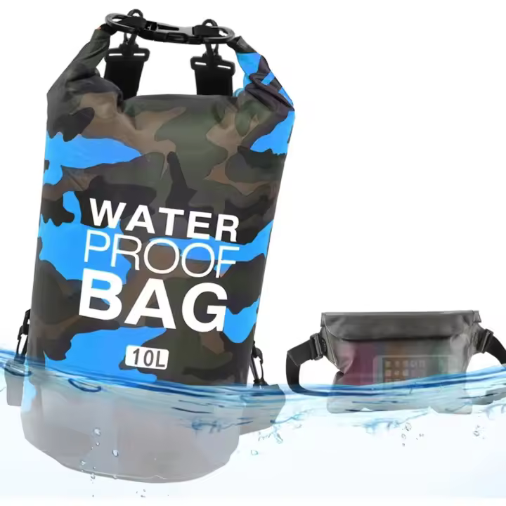 Bolsa seca impermeable, mochila flotante, bolsa de playa, bolsa seca liviana para playa, paseos en bote, pesca, kayak, natación, rafting, camping 10L 20L 30L - 1