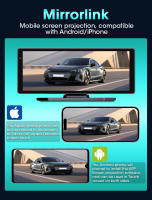 Cámara De Dashboard JMCQ Universal 8.1” Con DVR Wireless Carplay Android Auto 2.5K Frontal 1080P Trasera GPS Navegación 24H Monitoreo De Estacionamiento - details 8