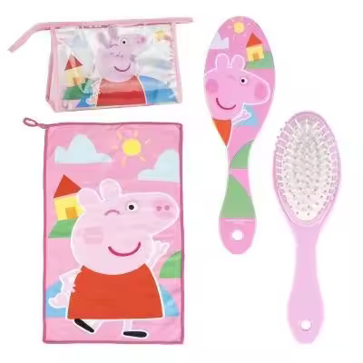 Neceser Aseo Peppa Pig de Viaje y Accesorios, Con Cepillo y Toalla, 23 x15 x 8 cm, Cerdá - Kiglam - 1