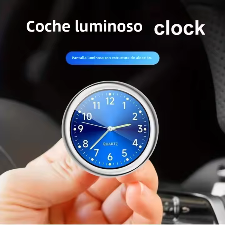 Reloj De Coche Digital De Cuarzo Para Interior De Automóvil Accesorios De Auto Decoración Para Tablero Colocación En Salida De Aire - 1