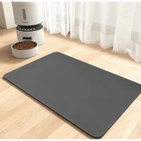 Alfombrilla Para Alimentos Y Agua Para Mascotas Con Sello De Goma Antideslizante Y Secado Rápido Plástico Universal Para Perros Y Gatos - details 2