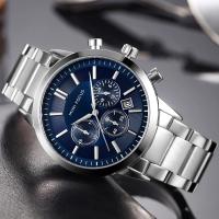 Reloj De Hombre MINI FOCUS Clásico Negocios Casuales Impermeable Cuarzo Acero Inoxidable Pantalla Redonda Antigolpes Correa De Acero - details 1
