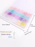 Kit De Hacer Pulseras Con Cuentas De Vidrio 8mm Gradiente DIY Joyería Hecha a Mano Material Acrílico Forma Estelar Regalo De Cumpleaños - details 1