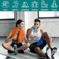 Toalla Deportiva De Microfibra 3-pcs Absorbente Y Ligera Para Viajes Playa Senderismo Gimnasio Piscina Camping Secado Rápido - details 3