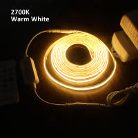 Tira De Luz LED COB Flexible 1-5M 24V CCT WW CW Dimmable Con RF 17Teclas Remote Iluminación Lineal De Alta Brillo Para El Hogar - details 8