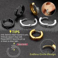 Norse Viking Runas Hoop Ganancias Para Hombres Mujeres 12mm Huggie Hoops Rww - details 1