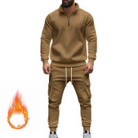 Conjunto Deportivo Casual Para Hombres Verano Otoño Invierno Con Cierre De Cremallera Y Veludo Tejido De Poliéster Talla S a XXXL - details 110