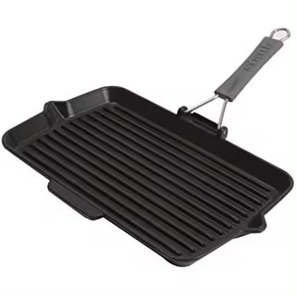 STAUB Grill, Rectangular, Hierro Fundido, Negro, 34 x 21 cm - 1