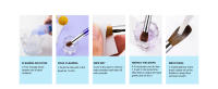 Cepillo De Uñas Kolinsky 100% Para Manicura Cepillo De Arte De Uñas Para Líquido De Acrílico Polvo Carving Gel Cepillo De Línea Delineador Pincel De Dibujo - details 12