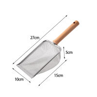 Shovel De Arena Para Gatos En Acero Inoxidable Herramienta De Limpieza Duradera Para Mascotas Adecuada Para Gatos Perros Lirios Y Gatos Jóvenes - details 6
