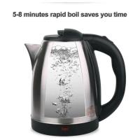 Hervidor Eléctrico De Acero Inoxidable 304 Portátil 2L Tetera Para Café Con Calefacción Rápida 1500W Función De Apagado Automático Base Rotatoria De 360 Grados Para El Hogar - details 5
