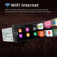 1 Din Android Car Radio Wireless CarPlay Android-Auto Wifi Bluetooth Handsfree GPS FM RDS USB 6.86" IPS Screen Head Unit BD6021A - details 6
