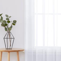 Cortinas De Tulle Transparente Y Sutil Para Sala De Estar Comedor Dormitorio Y Puerta De Ventana Blanco Decoración De Hogar Y Boda 2 Hojas - details 19