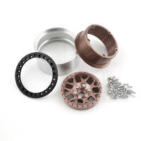 4PCS Rines De Luco CNC De Aluminio 2.2 Para Coche RC De 1/10 Axial SCX10 RR10 Wraith TRX4 TRX-6 - details 2