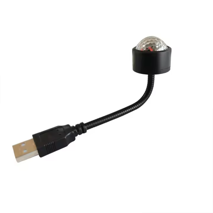 Lámpara De Ambiente LED Mini Para Techo De Coche Proyector De Estrellas Galaxia USB Adaptable Decorativa Para Decoración De Habitaciones Y Automóviles - 1