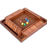 Juego De Dados De Madera Para 2-4 Jugadores ' Shut-The-Box ' Capacidad De Pensamiento Cognitivo Juego Manual Sin Químicos Originales En China - details 12