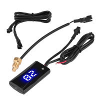 Termómetro Digital Para Motocicleta Indicador De Temperatura De Agua Luz Azul Medidor De Goma Para Vehículos De Motor - details 8