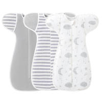 Manta De Algodón 100% Para Recién Nacidos 0-6 Meses Monedero De Sueño Swaddle Ropa De Cama Para Bebé Unisex Cuatro Estaciones - details 0