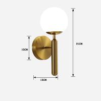 Lámpara De Pared Moderna Nórdica Para Decoración De Habitaciones Y Escaleras Luz LED Ajustable En Tres Colores Metal Dorado - details 7