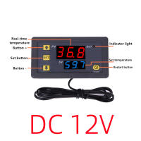 Termostato Digital Con Pantalla LED Control De Temperatura 20A DC 12V/24V AC110-220V Instrumento De Calor Y Enfriamiento Para El Hogar - details 5