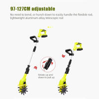Cultivador eléctrico inalámbrico de 20V y 10 pulgadas, cultivador de jardín con batería de 2Ah y cargador rápido, para batería Makita - details 1